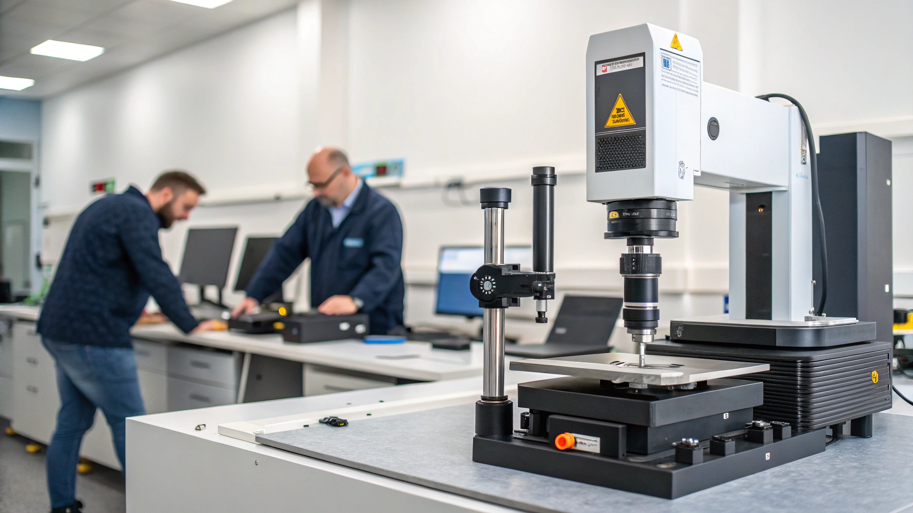 Metrology probe measuring an industrial casting for reverse engineering